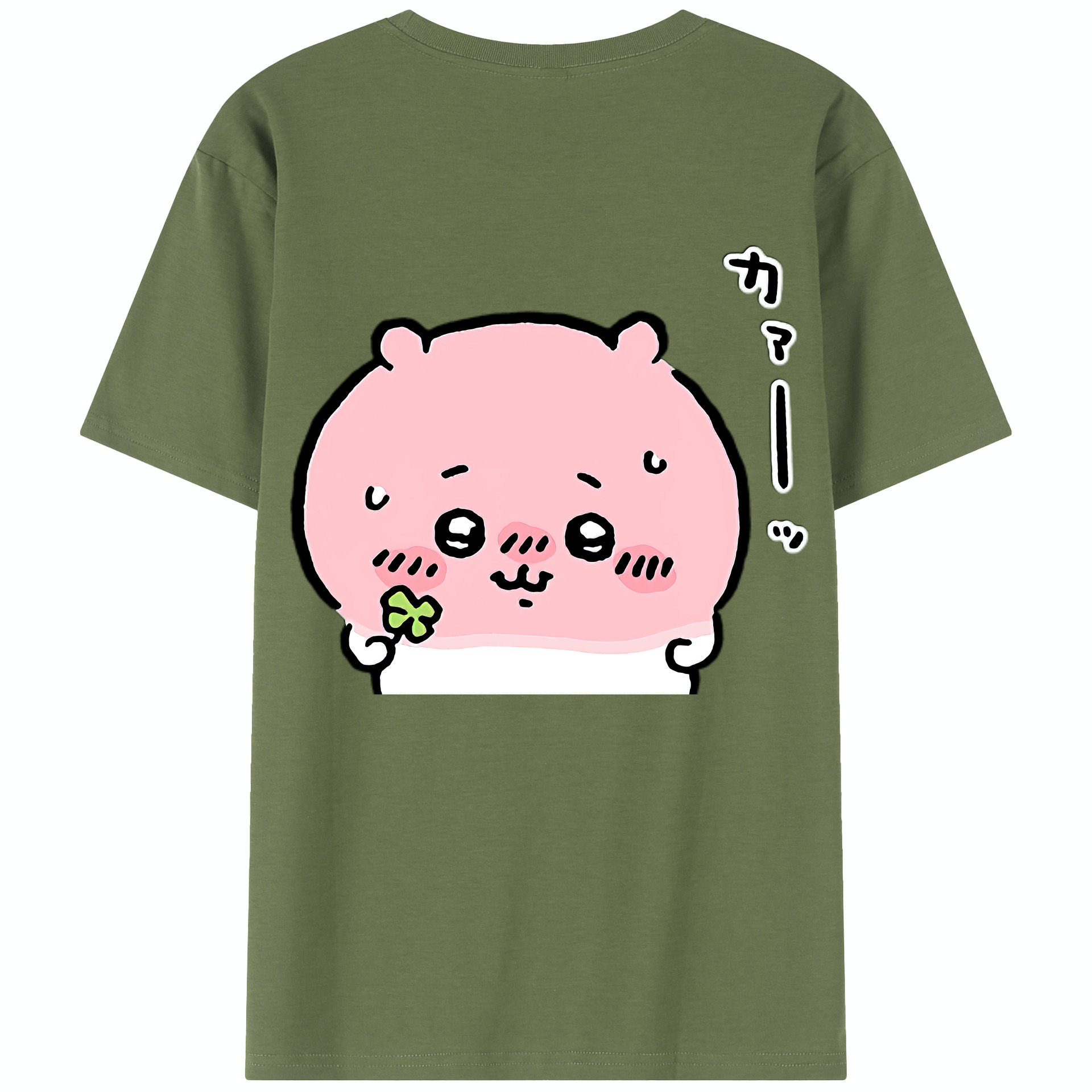 （画像用） ちいかわ ちいかわ Chii-kawa chiikawa 綿100％半袖Tシャツ（背面プリント）